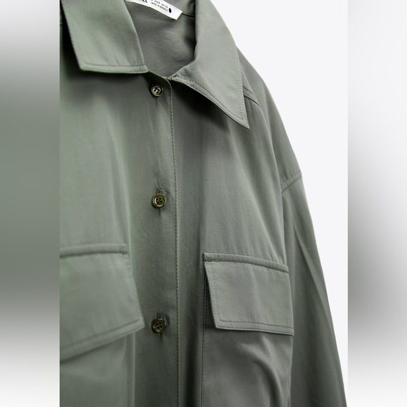 ✨SALE✨ ZARA MULTI-POSITIONAL SHIRTDRESS ✨SALE✨ - Picture 12 of 16